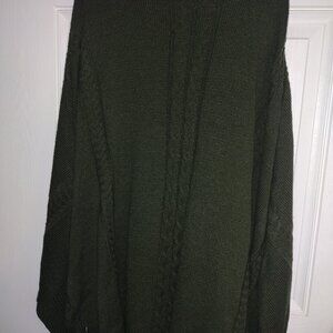 SHEIN CABLEKNIT CAPE/SWEATER